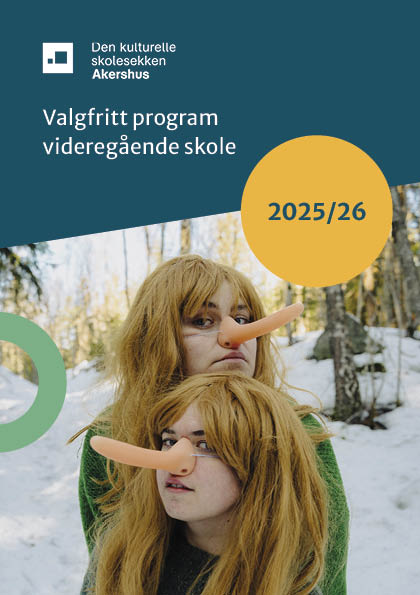 Forside av brosjyre. Valgfritt program for videregående skole