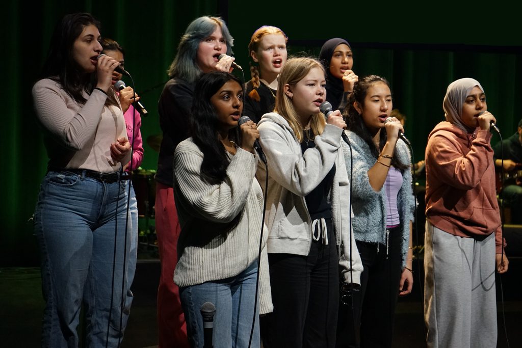 Elever som synger