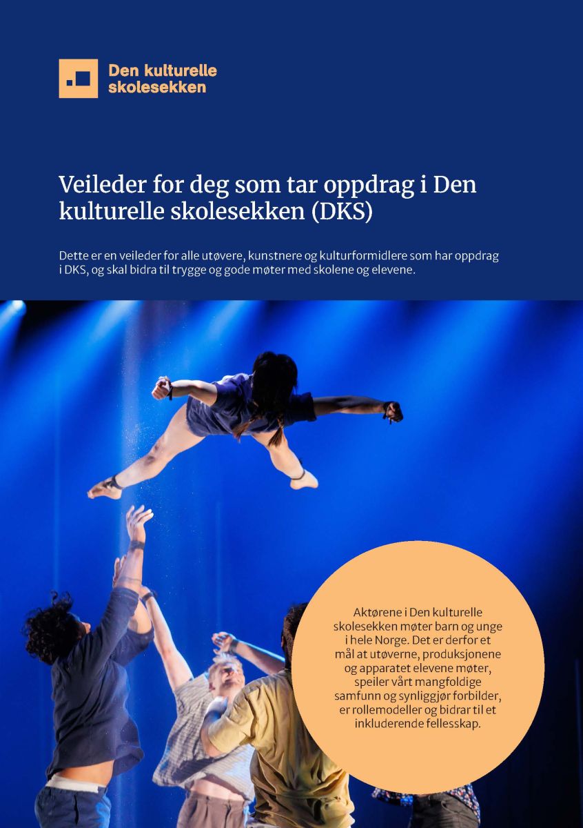 Skjermbilde av forsiden på Nasjonal veileder for deg som tar oppdrag i DKS.