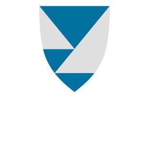 Logo Vestland fylkeskommune med kvit skrift